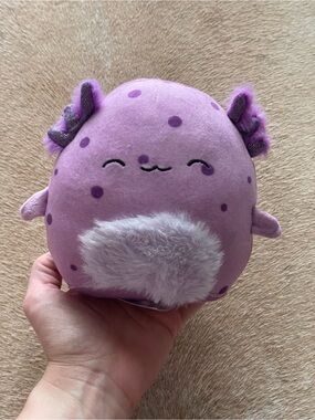 Purple Spotted Axolotl Squishmallow Plush